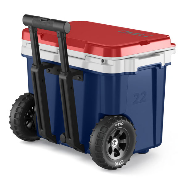 RTIC Ultra-Tough RTIC Ultra-Tough 22 QT Ultra-Light Wheeled Cooler - Patriot - Image 4