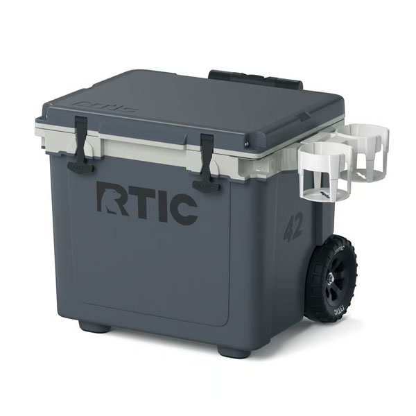 RTIC Ultra-Tough RTIC Ultra-Tough 42 QT Ultra-Light Wheeled Cooler - Dark Grey & Cool Grey - Image 11