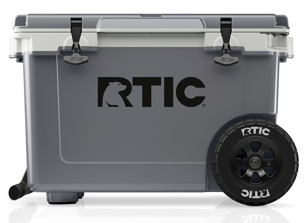 RTIC Ultra-Tough RTIC Ultra-Tough 52 QT Ultra-Light Wheeled Cooler - Dark Grey & Cool Grey - Image 2