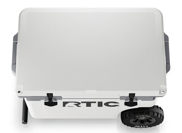 RTIC Ultra-Tough RTIC Ultra-Tough 52 QT Ultra-Light Wheeled Cooler - White & Grey - Image 6