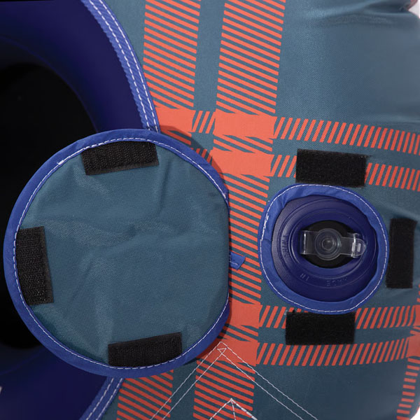 RTIC Ultra-Tough RTIC Ultra-Tough RTIC Tough Snow Tubes- Slate Blue/Orange Plaid - Image 3