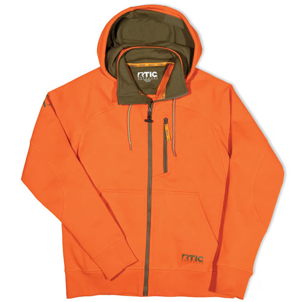RTIC Ultra-Tough RTIC Ultra-Tough Men's Water-Repellent Full-Zip Hoodie-Orange - Image 2