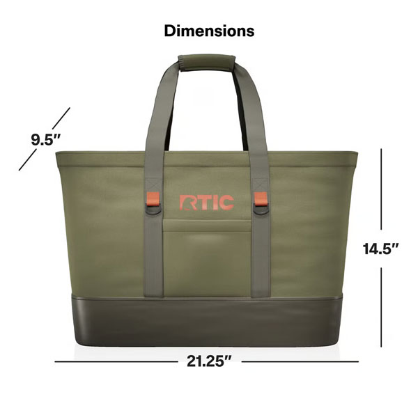RTIC Ultra-Tough RTIC Ultra-Tough Everyday Insulated Tote Bag - Black - Image 9