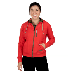 Alternative view of RTIC Ultra-Tough RTIC Ultra-Tough Women's Water-Repellent Full-Zip Hoodie-Scarlet