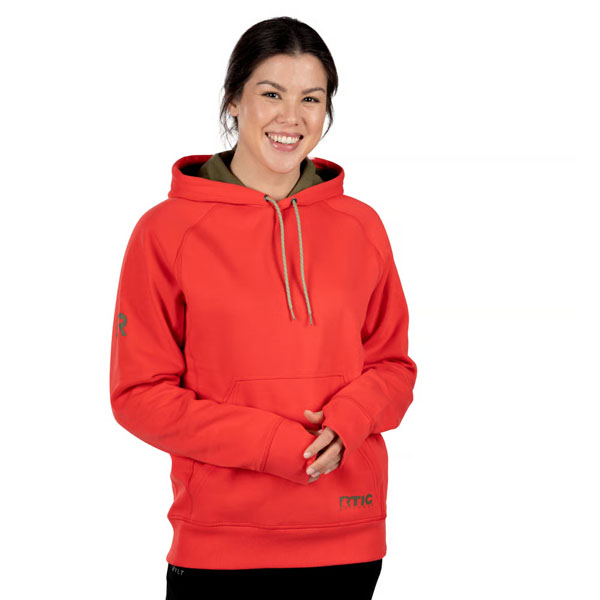 RTIC Ultra-Tough RTIC Ultra-Tough Water-Repellent Pullover Hoodie - Athletic Fit - Scarlet - Image 3